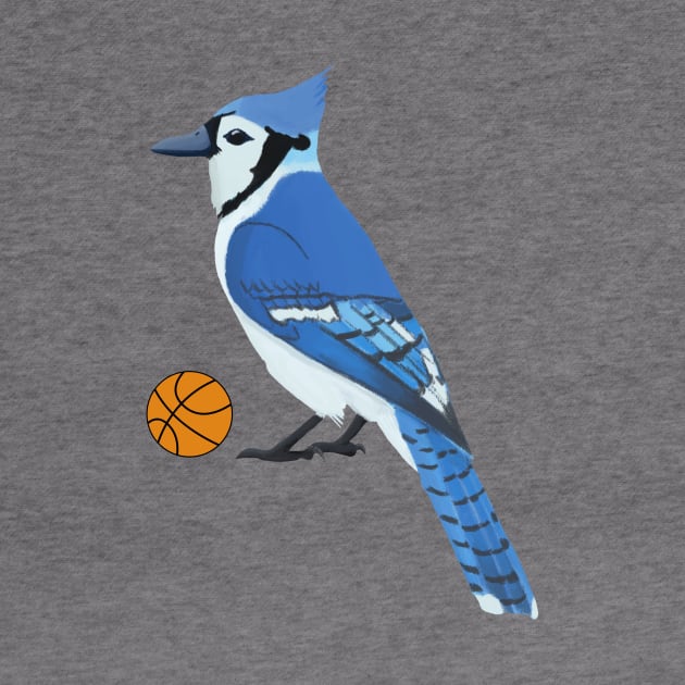 Basketball Blue Jay by College Mascot Designs